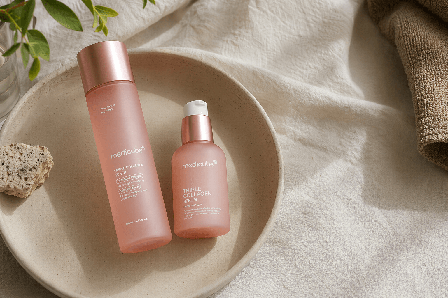 Medicube collagen routine for firmer-looking skin.
